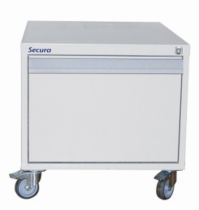 Fire-rated wheeled pedestals
