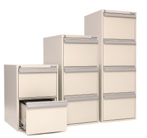Fire-rated suspension file cabinets