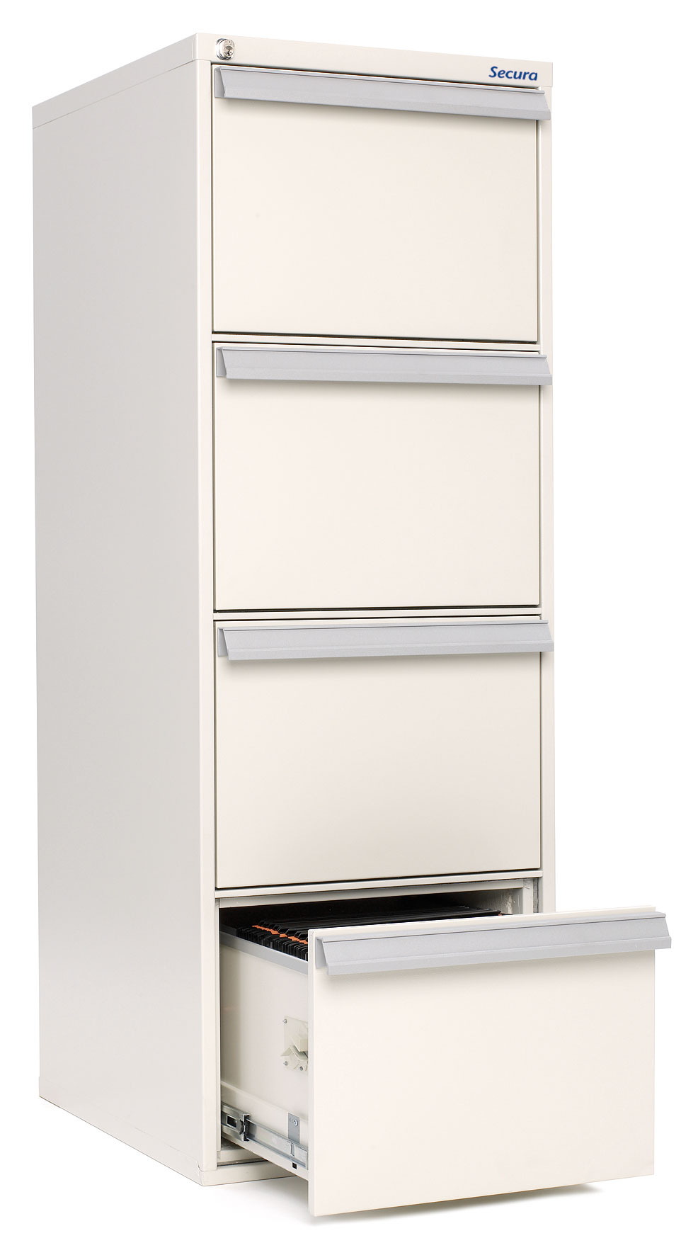 fire-rated suspension file cabinets with 4 drawers.